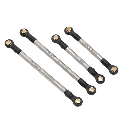 MEUS RACING TRX4M Links Aluminum High Clearance Links Set for Traxxas 1/18 TRX4M Defender Bronco RC Crawler (Silver, Defender Bronco)