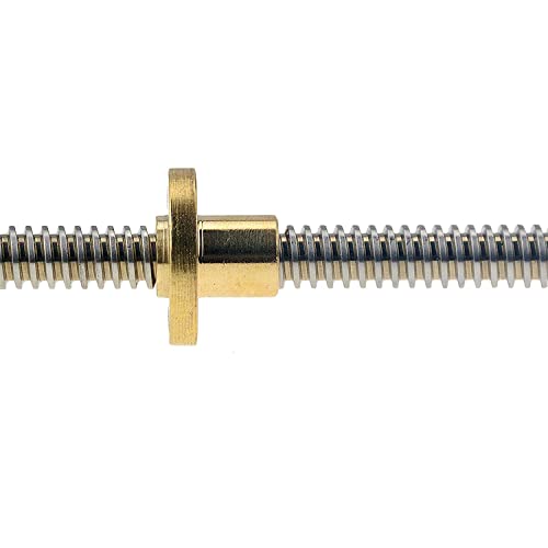 2PCS 8x250mm Linear Motion Rods & 8mm Lead Screw & 4PCS SK8 Rod Support & 4PCS SCS8UU & 2PCS KP08 Pillow Block & 2PCS Flexible Shaft Couplings for 3D Printer (Set of 16, 250mm) - style: 250mm