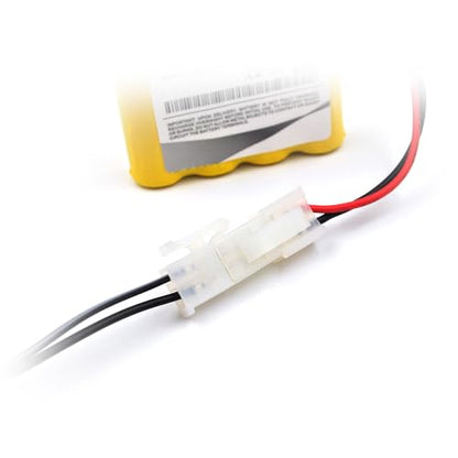 (2-Pack) 4.8V 1000mAh Ni-Cd Battery with 5557 Connector | Rechargeable battery packs for compatible RC toys, lighting equipment and electric appliances; includes USB charging cable.