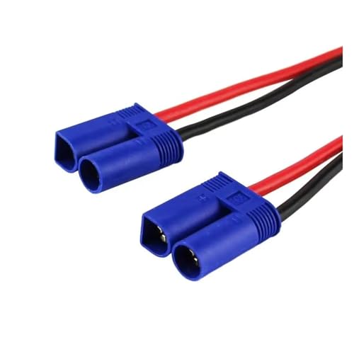 EC5 4mm 12awg 300mm Gold Plated Banana Plug Charge Lead Cable With Silicone Wire For RC Car Lipo Battery Parts Replacement Upgrade Use RC Car Upgrade Part