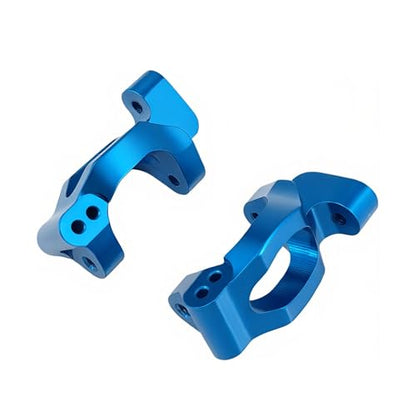 Steering Blocks & Caster C-Hubs Set for LaTrax Teton Rally RC Car (Blue) | Aluminum,Knuckle,C-Cup,Stub Axle Carrier,1/18,Desert Prerunner,Upgrade Parts,7532 Compatible,7552X Compatible - color: Blue