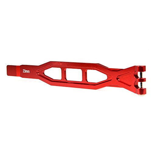 Aluminum Alloy Battery Holder RC Battery Holder Strap Fixed Mounting Plate for 1/10 RC Crawler Car TRX4 TRX-4 Upgrades Upgrades Parts (Red) - color: Red