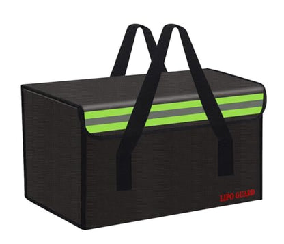 11.8"x7.9"x7.9" Ebike Battery Safe Bag Fireproof Charging Lipo Bag Large Capatity for Lipo Battery Pack Storage Charging Transport Home Office Travel Fireproof Safe Storage Pouch - size: 300x200x200mm