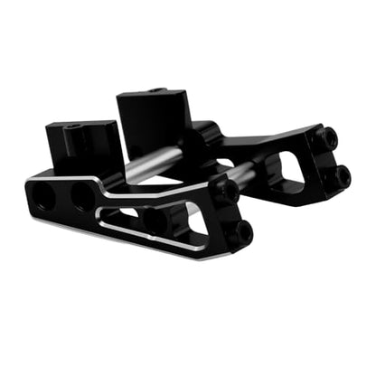 Aluminum Alloy Rear Wing Mount for Arrma 1/14 Typhon GROM Upgrade Parts (Black) - color: Black