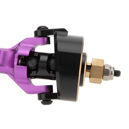 MEUS RACING 5mm ISO V2 TRX4M Axles with Adjustable Servo Mount for TRAXXAS 1/18 TRX4M RC Crawler (Purple) - color: Purple