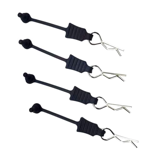 4X RC Shell Pin with Pull Tabs RC Body Clips Pins Body Clip R Type Pin for RC Hobby Car Vehicles Model Crawler Trucks