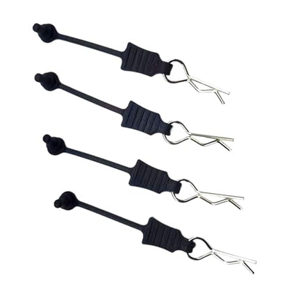 4X RC Shell Pin with Pull Tabs RC Body Clips Pins Body Clip R Type Pin for RC Hobby Car Vehicles Model Crawler Trucks