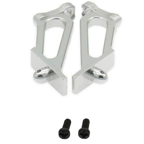 Replacement Part For Tail Wing Holder For RC Model Car 1/10 Buggy Desert Rally E10XB E10XBL E10DB E10DBL E10SC E10SCL - (Color: Silver) - color: Silver