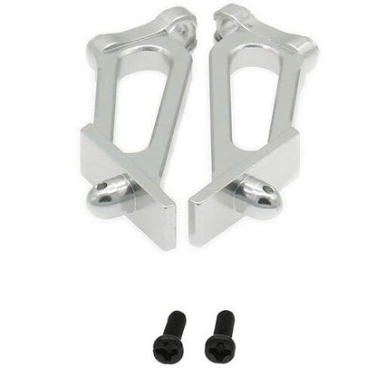 Replacement Part For Tail Wing Holder For RC Model Car 1/10 Buggy Desert Rally E10XB E10XBL E10DB E10DBL E10SC E10SCL - (Color: Silver) - color: Silver
