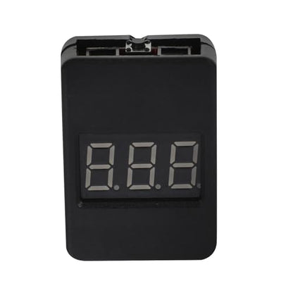 SHINEOFI Battery Capacity Checker LCD Backlight 1-8s Lipo Battery Testing Tool with Low Voltage Alarm for Rc Models and Electronics
