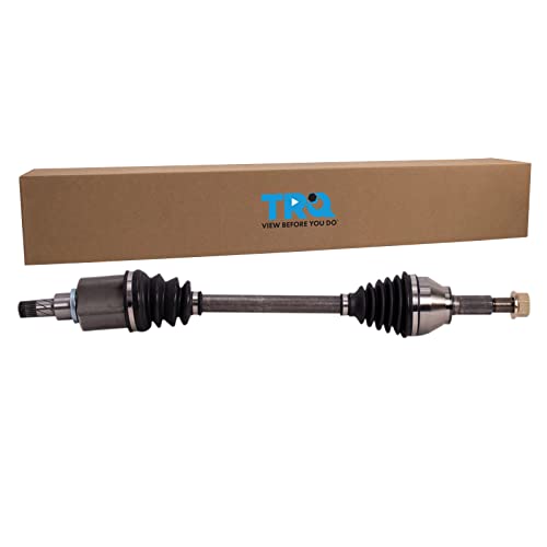 TRQ Front Driver Side CV Axle Assembly Compatible with 2013-2016 Nissan Sentra CVT 2017-2018 Sentra SR CVT 2017-2018 S SL SV - style: CSA34120