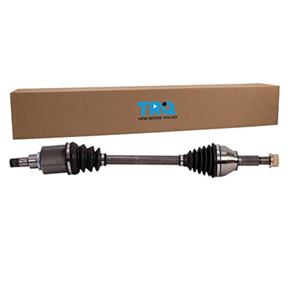 TRQ Front Driver Side CV Axle Assembly Compatible with 2013-2016 Nissan Sentra CVT 2017-2018 Sentra SR CVT 2017-2018 S SL SV - style: CSA34120