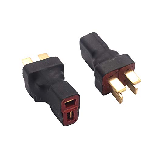 3PCS RC T Plugs Parallel Connector,1 Female to 2 Male T Plug Adapter Compatible with RC Quadcopter Airplane Car Lipo Battery