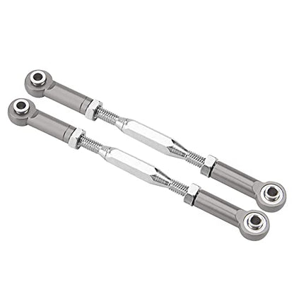 Aluminium Alloy Precision Steering Linkage Rods for Slash RC Truck, Durable Steering Rods for 1/10 Scale RC Truck (SLA013T titanium gray) - size: SLA013T titanium gray