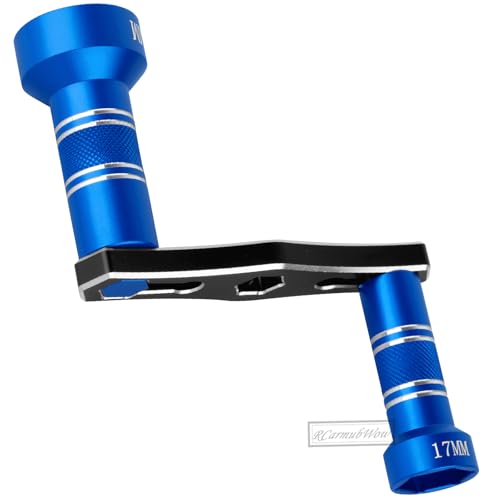 RC Interchangeable 17mm & 24mm Upgrades Part for 1/6 1/8 1/10 Scale RC Car Trucks Crawler Buggy,Spanner Repair Tool,Navy Blue - color: Navy Blue(1set)