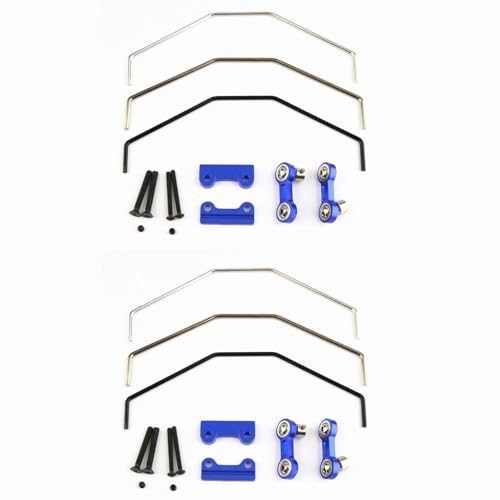 RC car Components Compatible with Traxxas X for Maxx XMAXX 1/5 RC Car Upgrades Parts Metal Front Rear Sway Bar Anti Roll Bar Kit | 2pcs - size: 2pcs