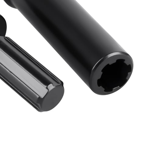 2PCS RC Drive Shafts Front Rear Centre Shaft Heavy Duty Steel for TRX4M 1/18 RC Crawler Upgrades (Black) - color: Black