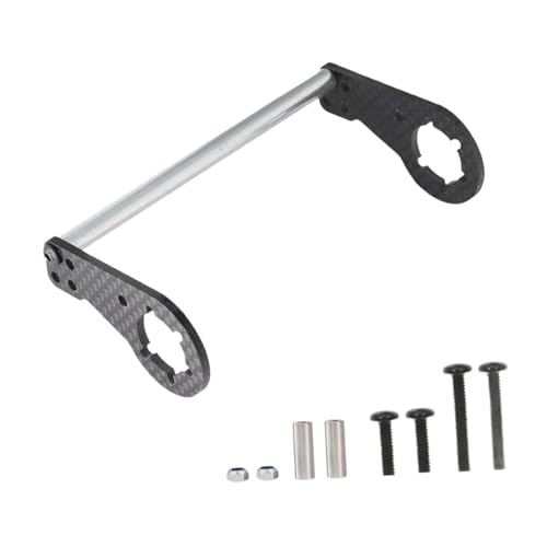 Rear Shock Tower Rear Shock Damper Mount Chassis Upgrade Accessories Carbon Fiber Aluminum Replacement Plate Suitable for 1/10 CW-01 RC Car Hobby