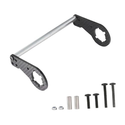 Rear Shock Tower Rear Shock Damper Mount Chassis Upgrade Accessories Carbon Fiber Aluminum Replacement Plate Suitable for 1/10 CW-01 RC Car Hobby