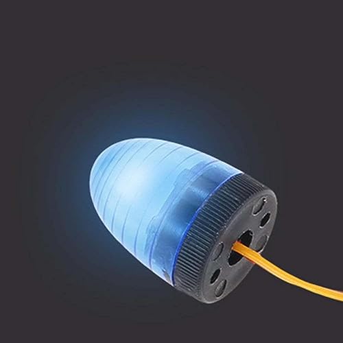 Circular Ultra Bright LED Police Light Rotating Flash Alarming Strobe Lamp 5Modes for 1/8 1/10 1/14 RC Car Firefighting Ambulance Crawler Truck for CC01 D90 SCX10(10x15mm,Blue) - color: 10x15mm,Blue