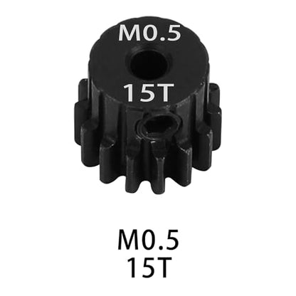 0.5M 2mm Shaft Steel Metal Pinion Motor Gear 14T 15T 16T 17T 18T for LOSI Axial 1/24 1/28 RC Crawler Drift Monster Truck Buggy