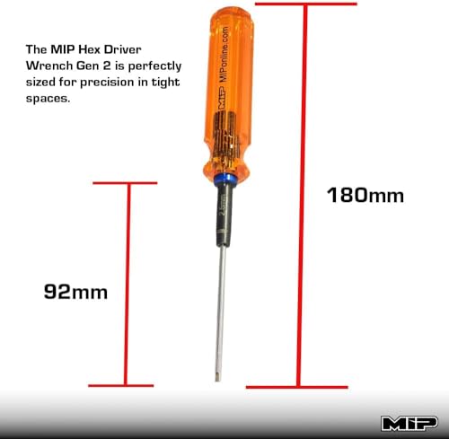 MIP 9602 3-Piece RC Hex Screwdriver Set (1.5mm, 2.0mm, 2.5mm) – Precision Hex Allen Wrenches for RC Cars, Drones, Boats, Helicopters – RC Repair Tool Kit – Made in USA - style: Metric 1.5mm 2.0mm 2.5mm