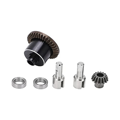 Aluminum Alloy RC Differential Gear Set, Metal Differential Gear for WL 1/18 A959 A979 A969, High Precision RC Car Upgrade Parts with Differential Box and Cups for