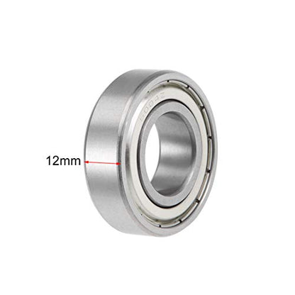 uxcell 6004ZZ Deep Groove Ball Bearings Z2 20mm X 42mm X 12mm Double Shielded Carbon Steel 2pcs - size: 20mmx42mmx12mm