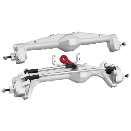 1/10 RC Crawler All Metal Front and Rear Portal Axle for Axial Capra 1.9 inch UTB AXI03004 Buggy F9 Wraith 90018 RR10 Upgrade Part (SR Front Rear Axle) - color: Front Rear Axle