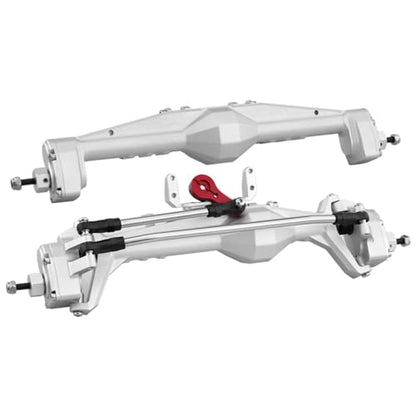 1/10 RC Crawler All Metal Front and Rear Portal Axle for Axial Capra 1.9 inch UTB AXI03004 Buggy F9 Wraith 90018 RR10 Upgrade Part (SR Front Rear Axle) - color: Front Rear Axle