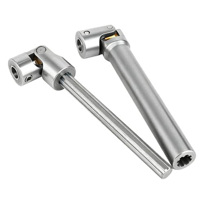 Universal Joint Stainless Steel Drive Shaft for 1/10 RC Crawler TRX4 TRX6 Axial SCX10 II RBX10 RR10 Wraith Capra D90 Redcat GEN8 (M+M)