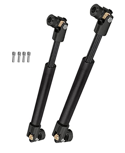 RC Crawler Drive Shaft 94-125MM Upgrades for 1/10 SCX10 2 Red cat D90 Gen7/Pro Rc 4WD GEN8 SCX10-II,Steel #45 Universal Driveshaft,Metal Axles Part Hop-Ups,Black (94-125MM & 116-170MM) - size: 94-125MM & 116-170MM (More Power)