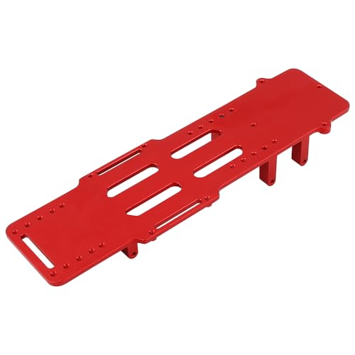 Aluminum Alloy Battery Holder/ESC/Receiver Bracket for LOSI 1/18 Mini LMT 4X4 Brushed Monster Truck Metal Upgarded RC Parts (red)