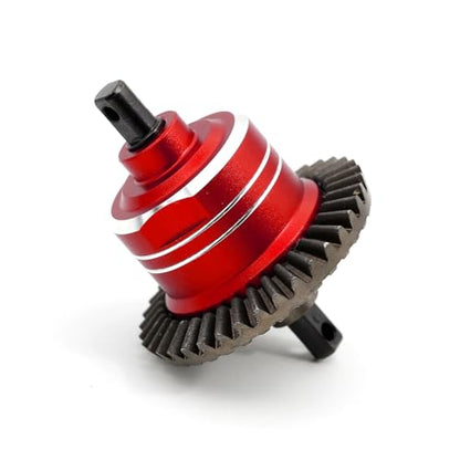 Steel Gear Differential Diff RC Upgraded Parts for TRAXXAS 1/10 Slash 4x4 Stampede 4X4 Rustler 4X4 Hoss 4x4 VXL F-150 RC Car, Red - color: Red