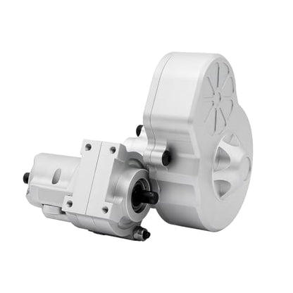 Metal Complete Transmission Cutoff Gearbox with Dig Gear for 1:10 Axial SCX10 AX10 Wraith RC Crawler Car (Silver) - color: Silver
