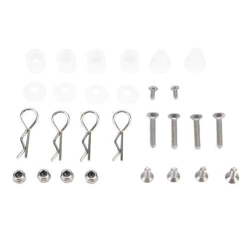 RC Car Shell Columns Adjustable Magnet Body Mounts for 1/8 1/10 Scale, Durable Aluminum Alloy, 4PC Set