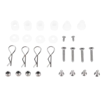 RC Car Shell Columns Adjustable Magnet Body Mounts for 1/8 1/10 Scale, Durable Aluminum Alloy, 4PC Set