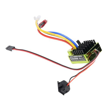 RC Brushed ESC, Electronic Speed Controller for 1/10 RC Car Boat, with Precise Speed Control for 540 550 750 Motor