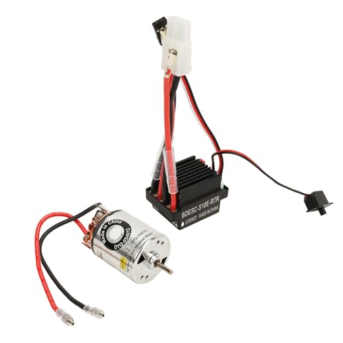CHICIRIS 540 Brushed Motor 320A Brushed ESC Combo, with Low Noise Smooth Start for 1/10 RC Car HSP (22T) - size: 22T