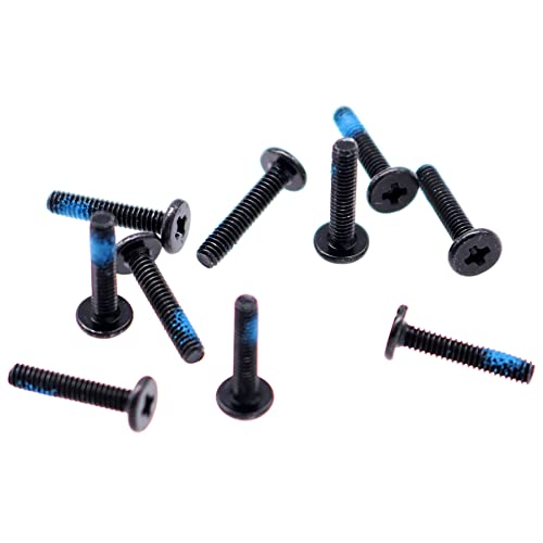 Deal4GO M2x10mm Flat-Head Phillips Screw Replacement for ARRMA Vehicle ASUS Dell HP Acer Lenovo MSI Laptop Toys Bottom Case - Black - size: M2x10.0mm