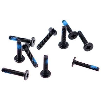 Deal4GO M2x10mm Flat-Head Phillips Screw Replacement for ARRMA Vehicle ASUS Dell HP Acer Lenovo MSI Laptop Toys Bottom Case - Black - size: M2x10.0mm