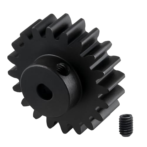 LSG Steel Gear M1.5 20T 25T Motor Gear Pinion Gear for Tra-xxas 1/5 X-MAXX XRT Crawler RC Car Large Transmission Gear Part (20T) - size: 20 Tooth