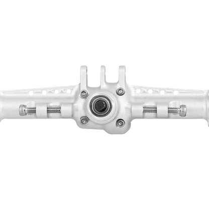 Aluminum Alloy Complete Front Rear Portal Axles with Steel Gears for 1/18 RC Crawler TRX4M Stock Upgrade Parts (Silver) - color: Silver