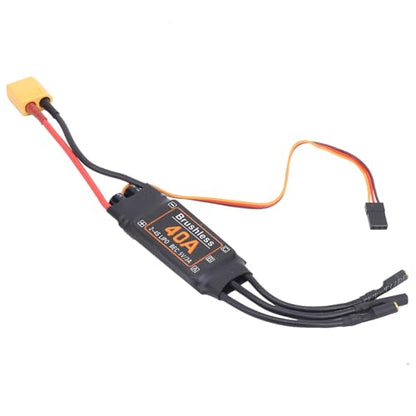 FOSA 40A RC Brushless ESC Electric Speed Controller ESC, 5V 3A BEC Output ESC Brushless Electric with for RC Drone Airplanes Accessory