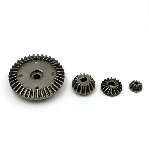Metal Differential Case & Bevel Gear Set (39T), CNC Aluminum Housing, Steel Gears, 1/10 RC Upgrade Part