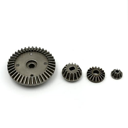 Metal Differential Case & Bevel Gear Set (39T), CNC Aluminum Housing, Steel Gears, 1/10 RC Upgrade Part