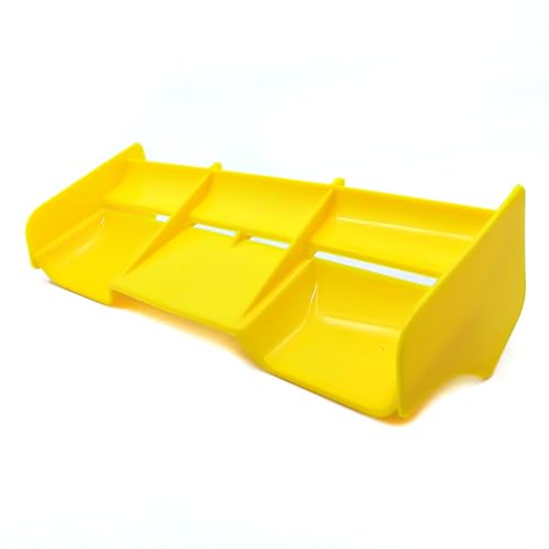 1/8 RC Car Force Rear Spoiler High Down Force Body Wing Tail Compatible with 1:8 Scale RC Off Road Short Course Truck Buggy Racing Car (Yellow) - color: Yellow
