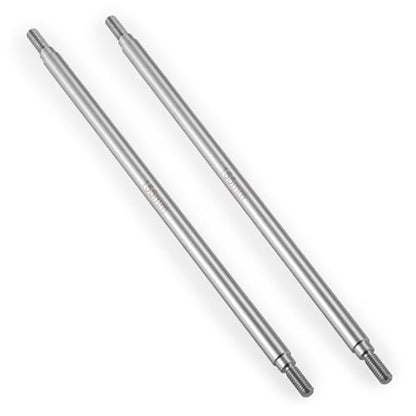 Stainless Steel Steering Links 155mm 1 Pair for SCX10 TRX4 | 1/10 Scale Upgrades RC Crawler Car Accessories - size: 155mm