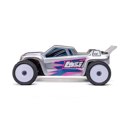 Losi Micro-T 1/28 2 Wheel Drive Silver RTR LOS-1392T2 | Battery and Charger included - color: Silver