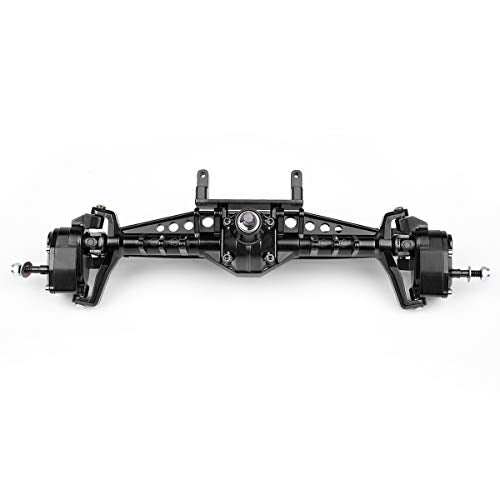 KYX Racing CNC Machined Alloy Front Axle Upgrades Parts Accessories for 1/10 RC Crawler Car Axial Capra Unlimited Trail Buggy UTB